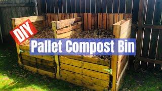 Easy DIY Pallet Compost Bin - How To Build a Compost Bin from Recycled Pallets for free