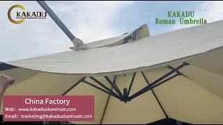 Kakadu Shade Waterproof Roman Umbrella Outdoor Umbrella for Outdoor umbrella for coffee shops