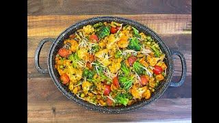 خوراک سبزیجات (مخصوص رژیم گیاه‌خواری) با نواب - vegetable dish by navab