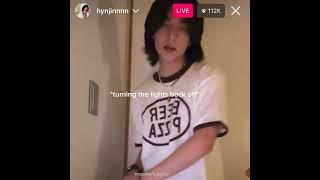 hyunjin accidentally turned the lights on #hyunjin #straykids #fyp