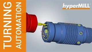 hyperMILL AUTOMATION Center: TURNING CAD/CAM Automation Use Case