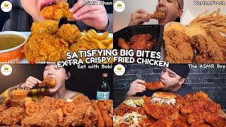 ASMR | SATISFYING BIG BITES EXTRA CRISPY FRIED CHICKEN MUKBANG COMPILATION | CHICKEN EATING SHOW |