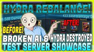 GET READY FOR HYDRA DISTRUCTION! TEST SERVER REBALANCE SHOWCASE! RAID SHADOW LEGENDS