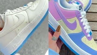 UV-Activated Color Changing Nike Air Force 1s 