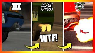 EXHAUSTS LOGIC in GTA Games! (GTA 3 → GTA 5)