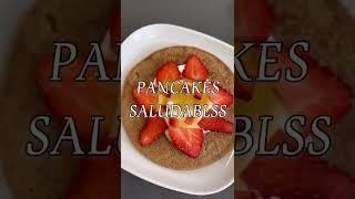 Pancakes saludables y RÁPIDAS!  Tatiifood #shorts