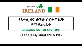  Irish scholarships and universities for 2025 without IELTS