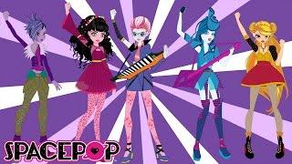 SpacePOP Start Something Big Music Video with Lyrics #readalong | SpacePOPgirls Cartoon