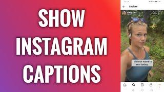 How To Show Instagram Captions