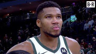 Giannis Antetokounmpo Gets Emotional During "MVP" Chants After 59-Point Game