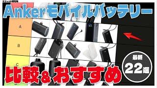 Ankerのモバイルバッテリー全22種を徹底比較&目的別おすすめモデル紹介【2024年最新版】