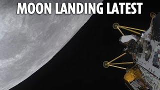 LIVE: US space firm's lander reaches moon as project chiefs hold press conference