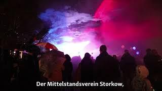 Storkow leuchtet 2019 - Lasershow auf dem Storkower Marktplatz