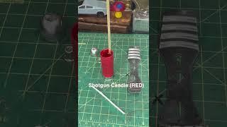 SHOTGUN CANDLE ️(RED) MELT by W2M #asmr #shorts #candle
