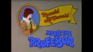 80's Ads: McDonald's Ronald Meets The Professor 1983