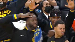 Warriors Bench Goes Crazy After Gary Payton II MONSTER Dunk