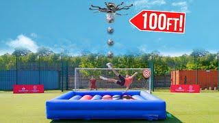 Drone Bicycle Kick Challenge! | Billy Wingrove & Jeremy Lynch