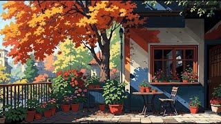 Autumn Corner  Chill vibe at Cafe Corner  relax / work / study [ Lofi Hip Hop - Lofi Cafe ]