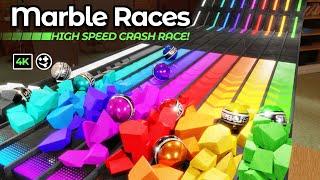 High Speed Marble Races  \ #marblerace #marblerun #marbles #physics #blender #animation