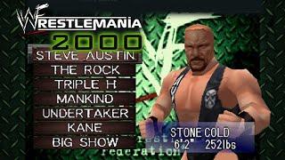 WWF WrestleMania 2000 - All Characters & Complete Roster