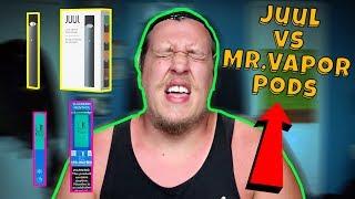 JUUL vs Mr.Vapor Disposable Pod Review And Giveaway