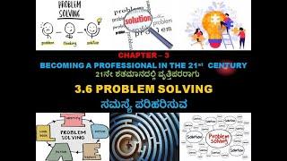 EMPLOYABILITY SKILL -PROBLEM SOLVING - ಸಮಸ್ಯೆ ಪರಿಹರ - CHAPTER - 3.6, ES (CLASS -12) by PRASANNA G N