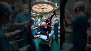 Doctor's rescued a black pregnant goat from city road  #humanity #treatment #veternary #goat #short