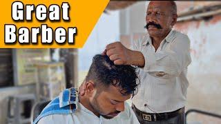 Baba Barber Great Head Massage with all upper body tapping massage - Indian barber massage