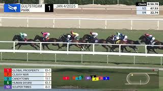 Gulfstream Park January 4, 2025 Race 1