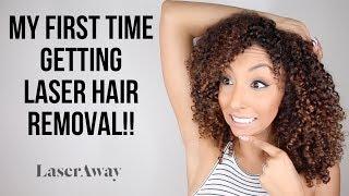 My 1st Time Getting LASER HAIR REMOVAL! Laser Away | BiancaReneeToday