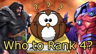 My TOP OPTIONS to RANK 4 by class - Marvel Contest of Champions