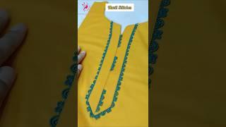 Very Easy Neck Design Using Sewing Tips And Tricks #shorts #sewing #shortsfeed #shortsfeed