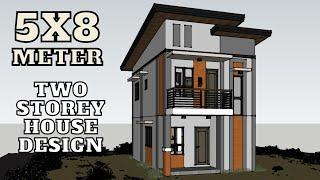 5x8 METERS HOUSE DESIGN