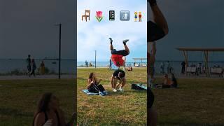 Parkour Pranks With Emojis pt.33 #kiryakolesnikov #parkour #stunt #funny #prank  #flip #comedy