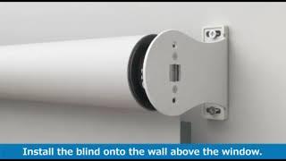 How to install roller blinds motor to set the electronic memory limit