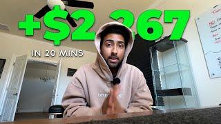 How I made $2,000+ in only 20 Minutes as a DAY TRADER