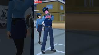 Zombie Yuta Stealing Police Car  #sakuraschoolsimulator #sakura #cartoon #sss #shorts #tiktok