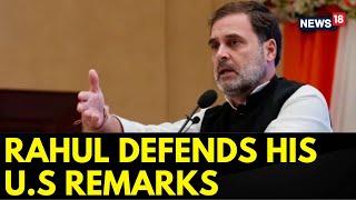 Rahul Gandhi News | Rahul Gandhi Defends His US Remarks, Says, BJP Is Spreading Lies About Him