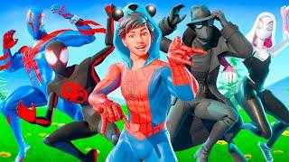 Having a Spider Man Family In Fortnite!