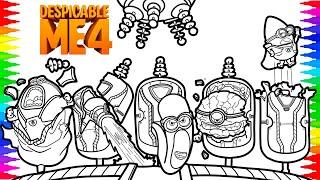 Despicable Me 4 Mega Minions Coloring Page