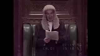 Disorderly House of Commons debate January 9, 1990