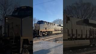 CSX I115 Intermodal Double Stack Train from Sterling, Ohio 11/9/2024 #csx #train #railroad #shorts