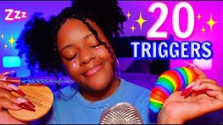 ASMR | 20 TRIGGERS IN 20 MINUTES (DEEP SLEEP TINGLES )