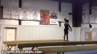 Simone Biles- Double double beam dismount