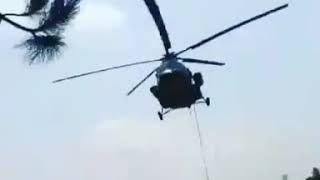 SSG rope drop though Mi-17 Helicopter during F-9 Park Rehearsal