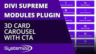 Divi Supreme Modules 3D Card Carousel With CTA 