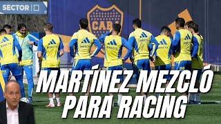 NOTICIAS DE BOCA HOY Martínez mezcló en el ensayo y mantiene las dudas para jugar con Racing