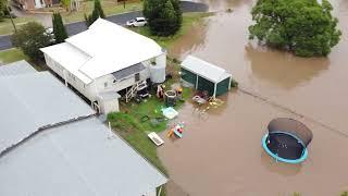 Oakey Floods 2022 Drone Footage