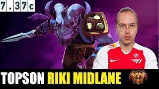 TOPSON [RIKI] MID 7.37C - DOTA 2 HIGHEST MMR MATCH #dota2   #dota2gameplay  #topson