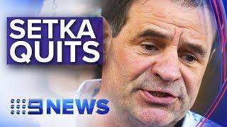 Union boss John Setka quits Labor, slams Albanese | Nine News Australia